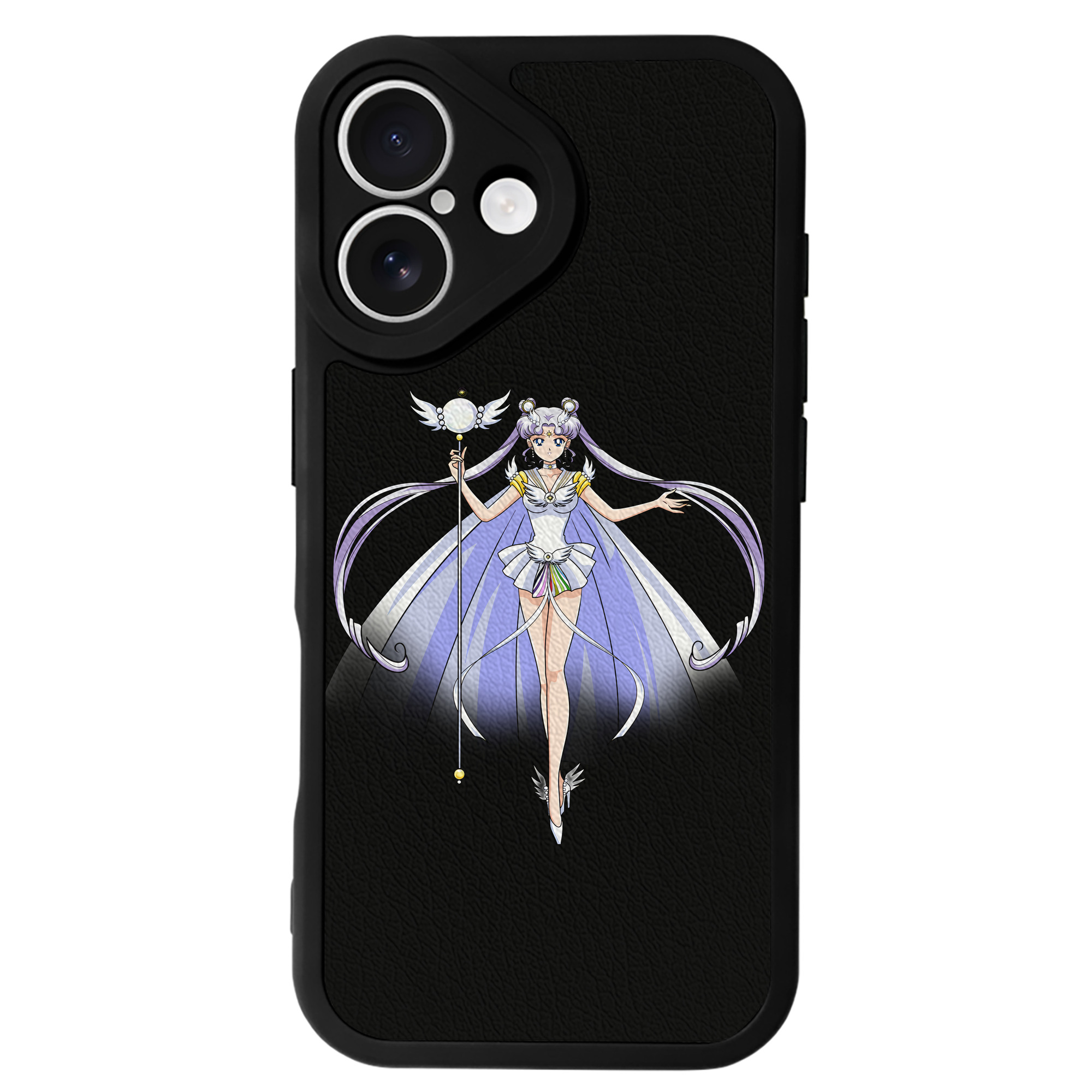 （画像用） 美少女戦士セーラームーン 月野 うさぎ つきの うさぎ Sailor Moon Tsukino Usagi 【iPhone 16シリーズ対応】シリコンスマホケース（レザー調） 材質：シリコン